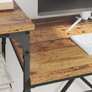 vidaXL Asztal Öreg fa 135 x 50 x 90 cm Faanyag