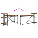 vidaXL Asztal Öreg fa 135 x 50 x 90 cm Faanyag