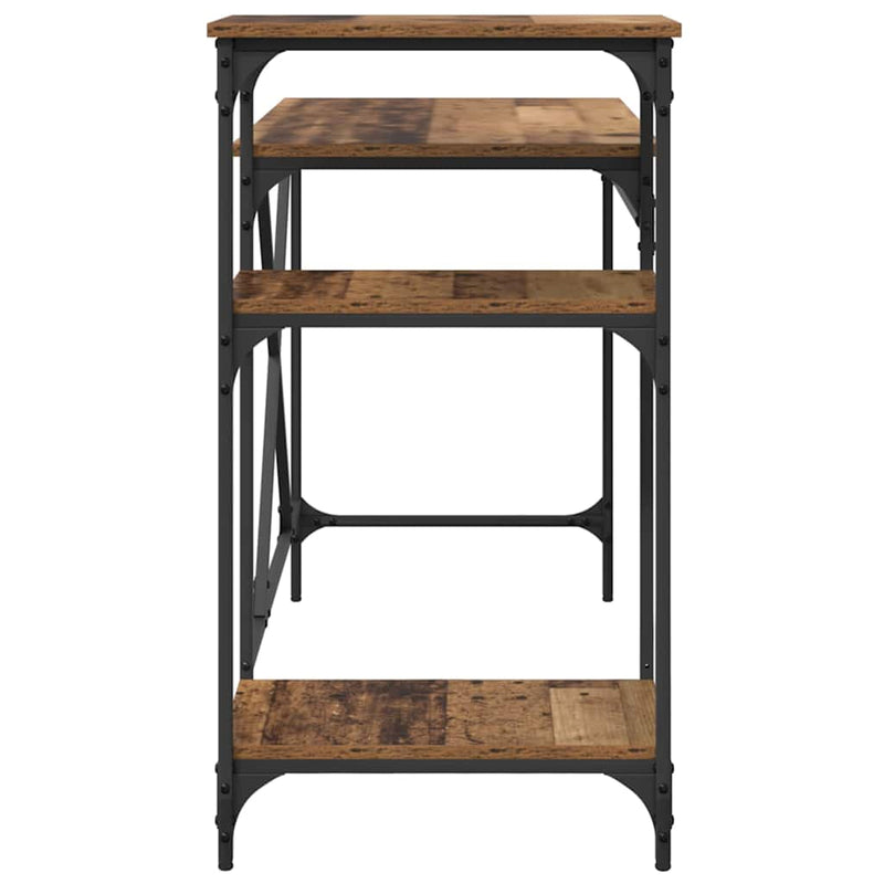 vidaXL Asztal Öreg fa 135 x 50 x 90 cm Faanyag