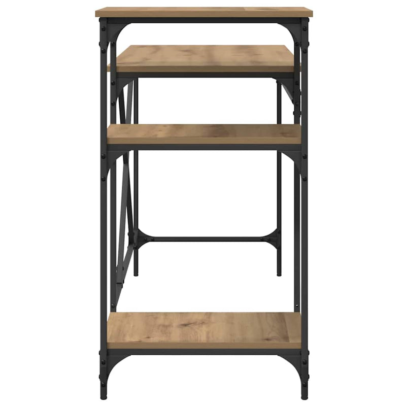 vidaXL Asztal Artisan tölgy 135 x 50 x 90 cm Faanyag