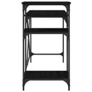 vidaXL Asztal Fekete tölgy 135 x 50 x 90 cm Faanyag