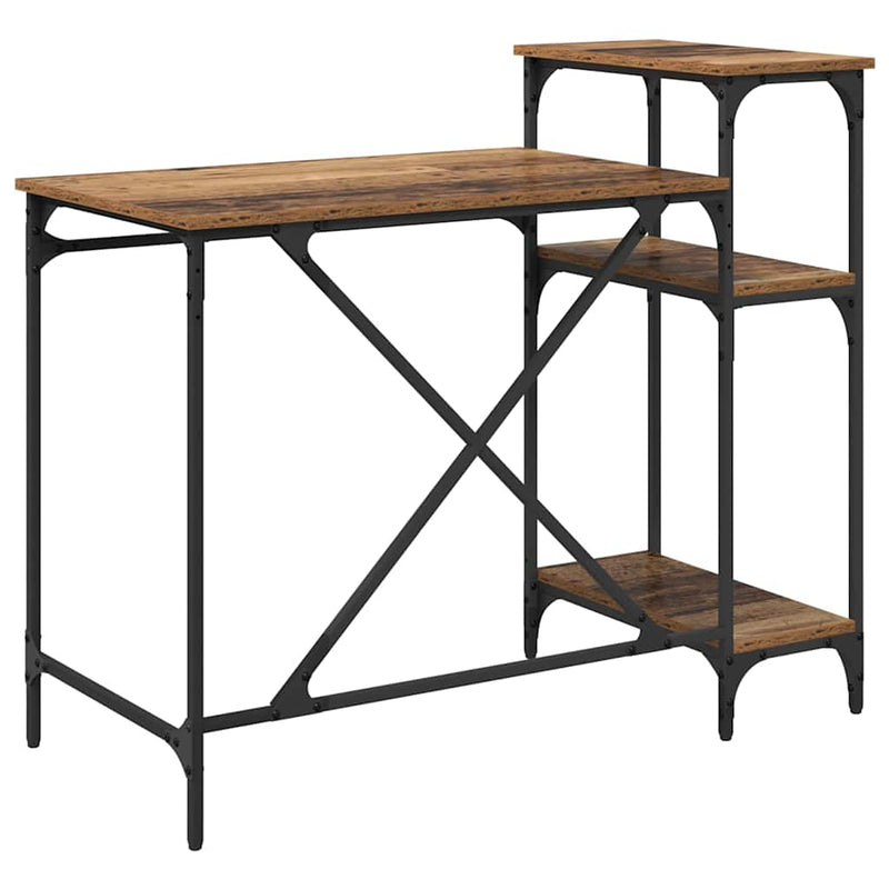 vidaXL Asztal Öreg fa 105 x 50 x 90 cm Faanyag