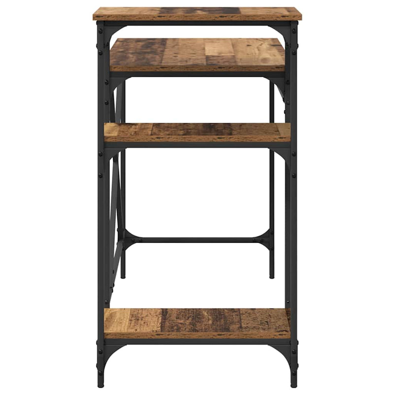 vidaXL Asztal Öreg fa 105 x 50 x 90 cm Faanyag