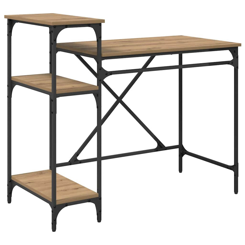 vidaXL Asztal Artisan tölgy 105 x 50 x 90 cm Faanyag