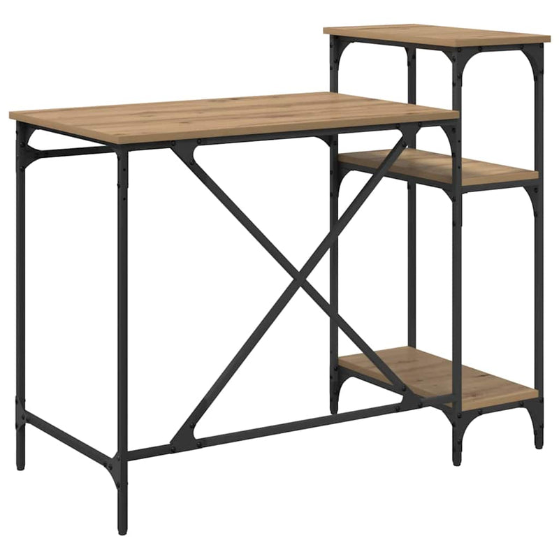 vidaXL Asztal Artisan tölgy 105 x 50 x 90 cm Faanyag