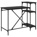 vidaXL Asztal Fekete tölgy 105 x 50 x 90 cm Faanyag