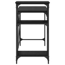 vidaXL Asztal Fekete tölgy 105 x 50 x 90 cm Faanyag