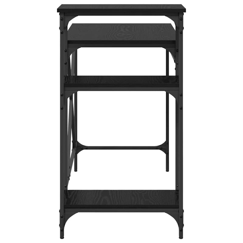 vidaXL Asztal Fekete tölgy 105 x 50 x 90 cm Faanyag