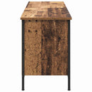 vidaXL Cipőszekrény Öreg fa 131 x 35 x 50 cm Műszaki fa és vas