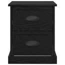 vidaXL Éjjeliszekrény fiókkal Fekete tölgy 39 x 39 x 47.5 cm Faanyag