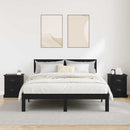 vidaXL Éjjeliszekrény 2 pcs Musta tammi 39 x 39 x 47.5 cm Faanyag