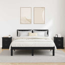 vidaXL Éjjeliszekrény 2 pcs Fekete tölgy 39 x 39 x 47.5 cm Faanyag