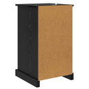 vidaXL Éjjeliszekrény fiókkal Fekete tölgy 39 x 39 x 67,5 cm Faanyag