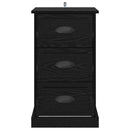 vidaXL Éjjeliszekrény fiókkal Fekete tölgy 39 x 39 x 67,5 cm Faanyag