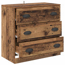 vidaXL Széf fiókkal Öreg fa 70 x 35,5 x 67,5 cm Faanyag