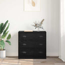 vidaXL Széf fiókkal Fekete tölgy 70 x 35,5 x 67,5 cm Faanyag