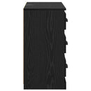 vidaXL Széf fiókkal Fekete tölgy 70 x 35,5 x 67,5 cm Faanyag