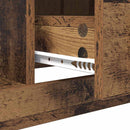 vidaXL Dohányzóasztal fiókkal Öreg fa 90 x 50 x 35 cm Faanyag