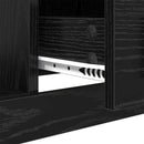 vidaXL Dohányzóasztal fiókkal Fekete tölgy 90 x 50 x 35 cm Faanyag