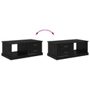 vidaXL Dohányzóasztal fiókkal Fekete tölgy 90 x 50 x 35 cm Faanyag