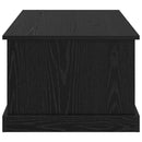 vidaXL Dohányzóasztal fiókkal Fekete tölgy 90 x 50 x 35 cm Faanyag