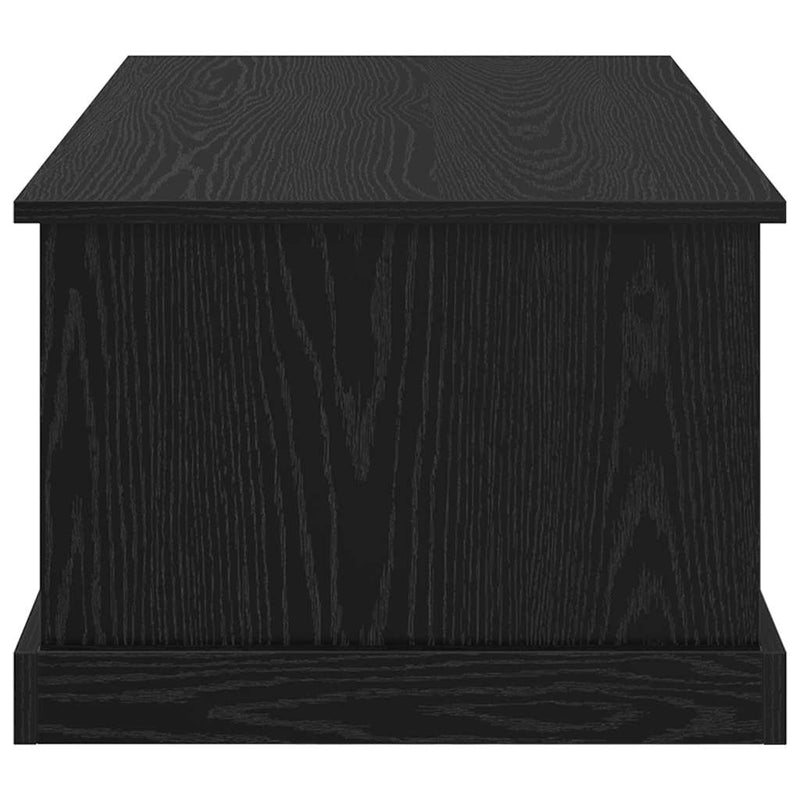 vidaXL Dohányzóasztal fiókkal Fekete tölgy 90 x 50 x 35 cm Faanyag