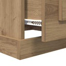 vidaXL Dohányzóasztal fiókkal Artisan tölgy 50 x 50 x 35 cm Faanyag