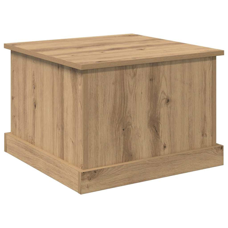 vidaXL Dohányzóasztal kézműves tölgy 50 x 50 x 35 cm Faanyag