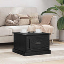 vidaXL Dohányzóasztal fiókkal Fekete tölgy 50 x 50 x 35 cm Faanyag