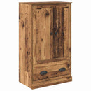 vidaXL Magasfiú fiókkal Öreg fa 60 x 35,5 x 103,5 cm Faanyag