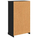 vidaXL Magasfiú fiókkal Fekete tölgy 60 x 35,5 x 103,5 cm Faanyag