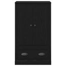 vidaXL Magasfiú fiókkal Fekete tölgy 60 x 35,5 x 103,5 cm Faanyag