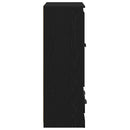 vidaXL Magasfiú fiókkal Fekete tölgy 60 x 35,5 x 103,5 cm Faanyag