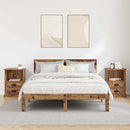 vidaXL Éjjeliszekrény fiókkal 2 pcs Régi fa 43 x 36 x 60 cm Faanyag