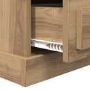 vidaXL Éjjeliszekrény 2 pcs kézműves tölgy 43 x 36 x 60 cm Faanyag