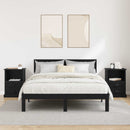 vidaXL Éjjeliszekrény 2 pcs Fekete tölgy 36 x 43 x 60 cm Faanyag