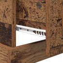 vidaXL Éjjeliszekrény fiókkal Régi fa 50 x 50 x 60 cm Faanyag