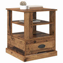 vidaXL Éjjeliszekrény fiókkal Régi fa 50 x 50 x 60 cm Faanyag