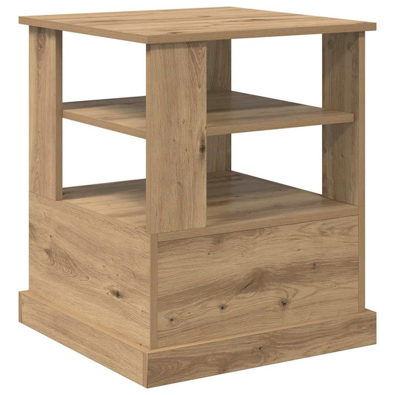 vidaXL Éjjeliszekrény fiókkal kézműves tölgy 50 x 50 x 60 cm Faanyag