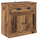 vidaXL Magasfiú fiókkal Öreg fa 70 x 35,5 x 67,5 cm Faanyag