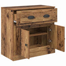 vidaXL Magasfiú fiókkal Öreg fa 70 x 35,5 x 67,5 cm Faanyag