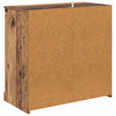 vidaXL Magasfiú fiókkal Öreg fa 70 x 35,5 x 67,5 cm Faanyag
