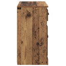 vidaXL Magasfiú fiókkal Öreg fa 70 x 35,5 x 67,5 cm Faanyag
