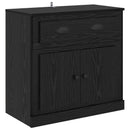 vidaXL Magasfiú fiókkal Fekete tölgy 70 x 35,5 x 67,5 cm Faanyag