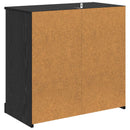 vidaXL Magasfiú fiókkal Fekete tölgy 70 x 35,5 x 67,5 cm Faanyag