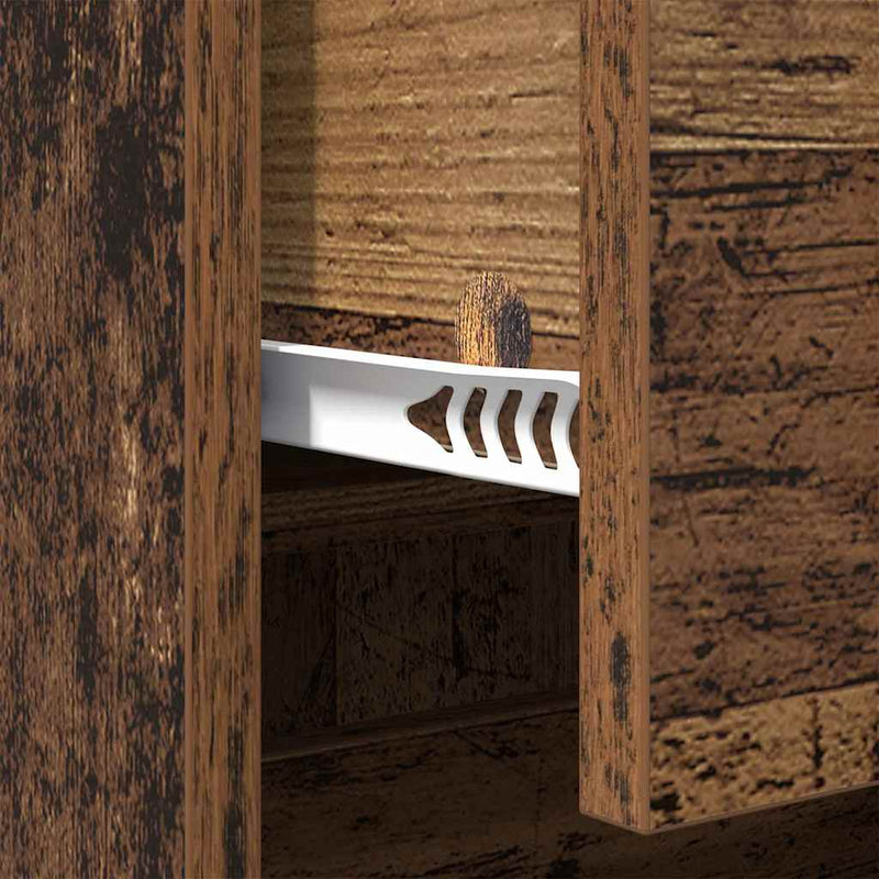 vidaXL Széf fiókkal Öreg fa 70 x 35,5 x 67,5 cm Faanyag