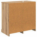 vidaXL Széf fiókkal Artisan tölgy 70 x 35,5 x 67,5 cm Faanyag