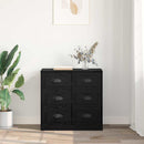 vidaXL Széf fiókkal Fekete tölgy 70 x 35,5 x 67,5 cm Faanyag