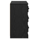 vidaXL Széf fiókkal Fekete tölgy 70 x 35,5 x 67,5 cm Faanyag