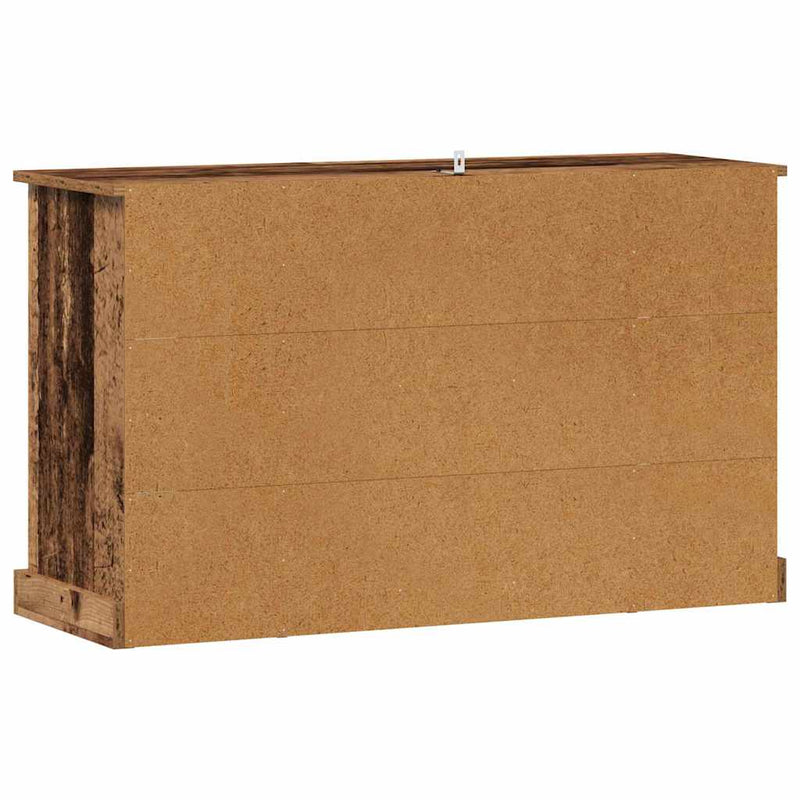 vidaXL Széf Öreg fa 100 x 35,5 x 60 cm Faanyag